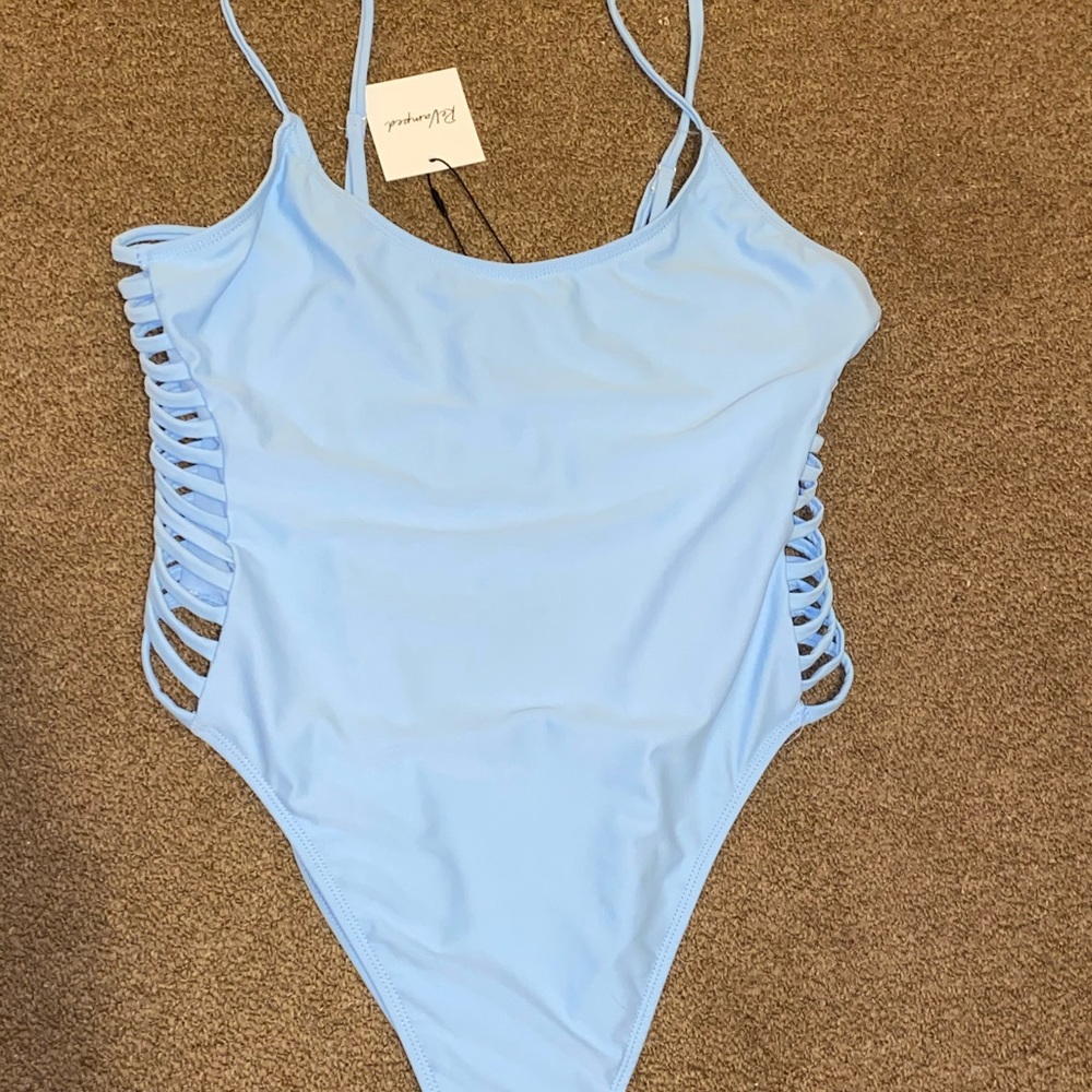 Light blue one piece Bathing suit